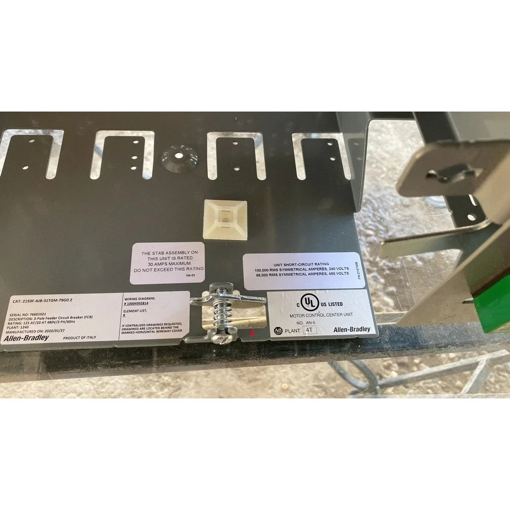 Allen Bradley MC2100 Feeder Circuit Breaker 140G-G6C3-C20 20A 3P With Door 16